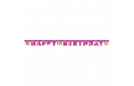 Γιρλάντα γράμματα Happy Birthday Barbie - Dreamtopia