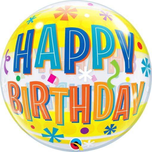 Μπαλόνι Bubble Happy Birthday