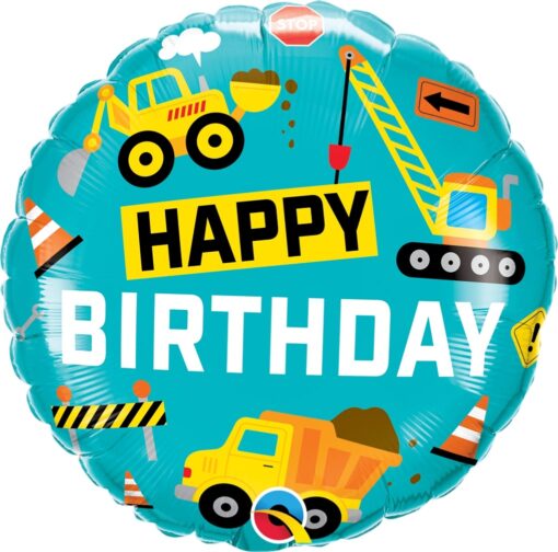 Μπαλόνι Foil Happy Birthday Construction