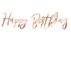BANNER HAPPY BDAY ROSE GOLD