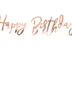 BANNER HAPPY BDAY ROSE GOLD
