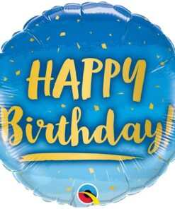 BIRTHDAY GOLD AND BLUE