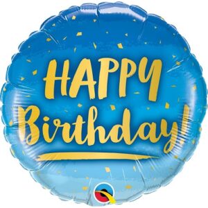 BIRTHDAY GOLD AND BLUE