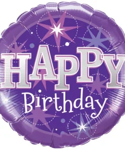 FOIL BIRTHDAY MAUVE