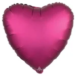 satin luxe heart balloon