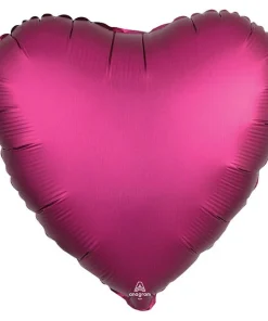 satin luxe heart balloon