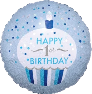 Μπαλόνι 1st Birthday Cupcake (45cm)