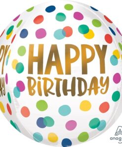 Μπαλόνι Happy Birthday Orbz (15inx16in)
