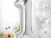 Μπαλόνι Ασημί Standing No1 ( 70cm )2