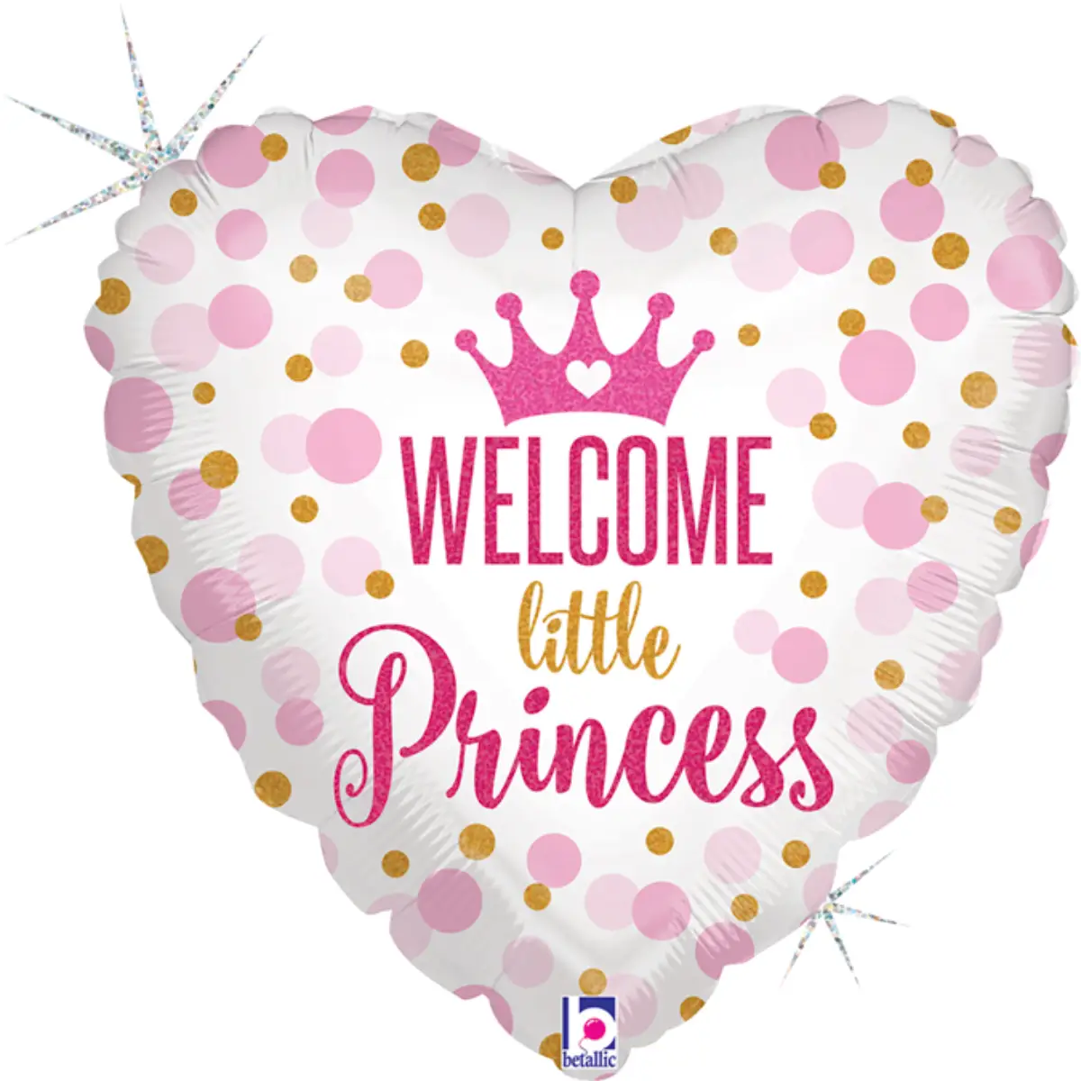 Μπαλόνι Foil Καρδιά Welcome Little Princess Μπαλόνι Foil Καρδιά Welcome Little Princess