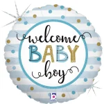 Μπαλόνι Foil Welcome Baby Boy