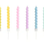 Birthday Candles Curl Mix 8.5 cm