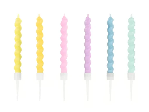 Birthday Candles Curl Mix 8.5 cm