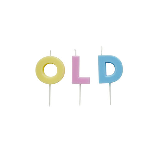 Κεράκια τούρτας ‘OLD’ (3 τεμ)