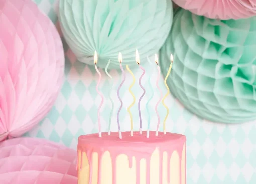 Birthday Candles Curl Mix 14cm - Image 2