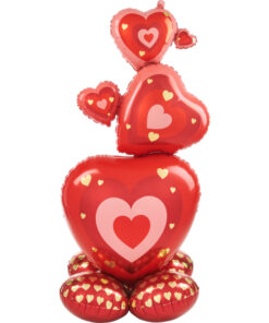 FOIL AIRLOONZ STACKING HEARTS