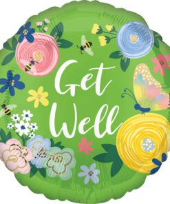 FOIL GET WELL FLORAL