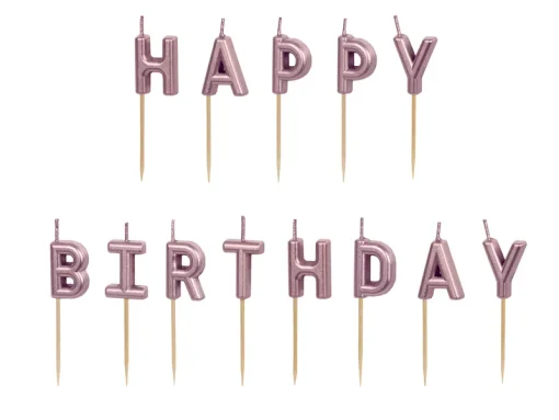 HAPPY BIRTHDAY ROSE GOLD