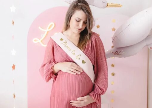 Κορδέλα Ροζ Σατέν Mom to Be - Image 2