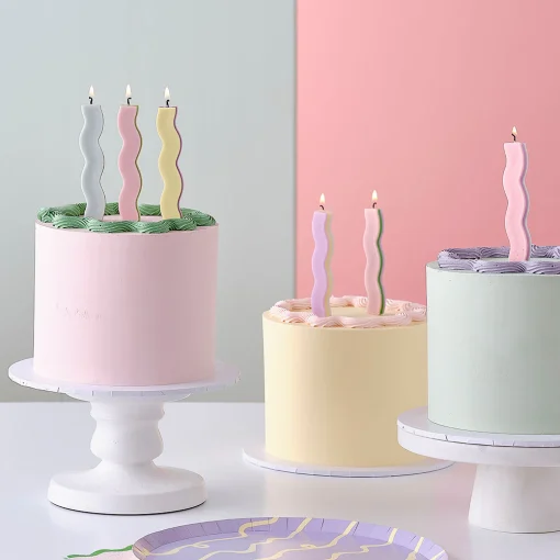 Κεράκια Γενεθλίων Pastel Wave 13cm - Image 3