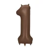 Μπαλόνια Foil Mocha Αριθμοί