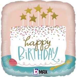 FOIL HAPPY BIRTHDAY CAKE
