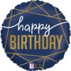FOIL HAPPY BIRTHDAY NAVY