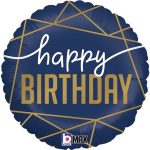 FOIL HAPPY BIRTHDAY NAVY