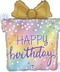 FOIL HAPPY BIRTHDAY PRESENT