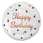 FOIL HAPPY BIRTHDAY ROSEGOLD