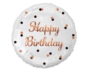 FOIL HAPPY BIRTHDAY ROSEGOLD
