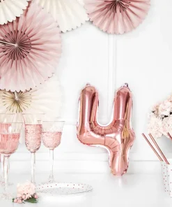 Foil Μπαλόνι Rose Gold Νούμερο 4’, 35cm3