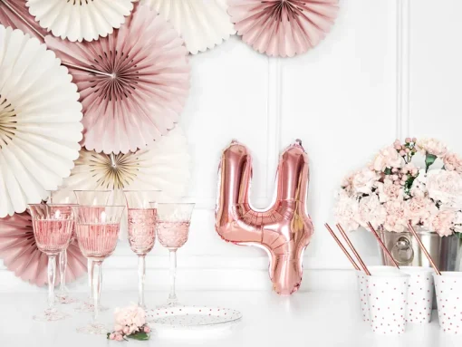 Foil Μπαλόνι Rose Gold Νούμερο 4’, 35cm3