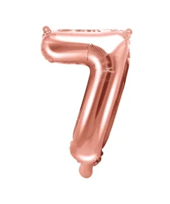 Foil Μπαλόνι Rose Gold Νούμερο '7’, 35cm