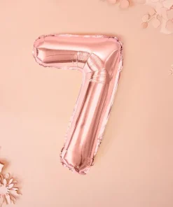 Foil Μπαλόνι Rose Gold Νούμερο '7’, 35cm2