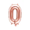 Foil Μπαλόνι Rose Gold Νούμερο ‘0’, 35cm