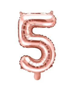 Foil Μπαλόνι Rose Gold Νούμερο ‘5’, 35cm