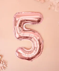 Foil Μπαλόνι Rose Gold Νούμερο ‘5’, 35cm2