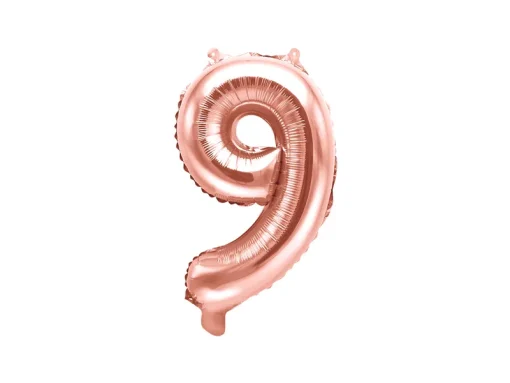 Foil Μπαλόνι Rose Gold Νούμερο ‘9’, 35cm