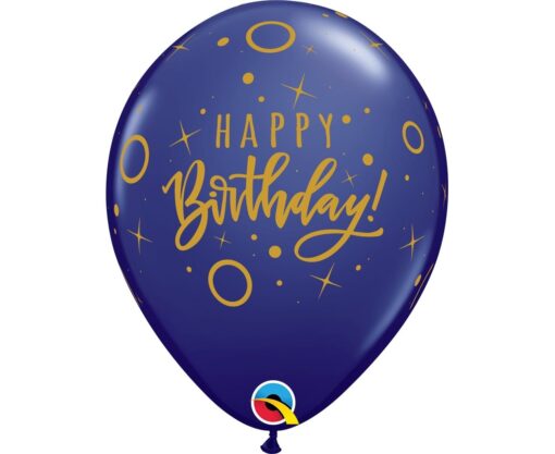 Μπαλόνια Latex 11'' Birthday Dots & Sparkle Robins Egg - Image 3