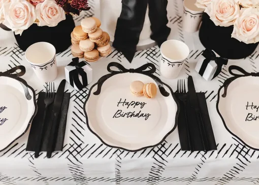 Πιάτα Φαγητού Happy Birthday with Bow - Image 2