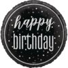 FOIL BLACK HAPPY BDAY