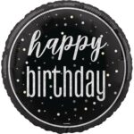 FOIL BLACK HAPPY BDAY