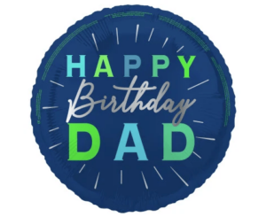 FOIL HAPPY BIRTHDAY DAD