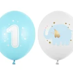 Μπαλόνια Latex 12'' One Year Baby Blue