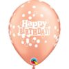 LATEX HAPPY BDAY ROSE GOLD