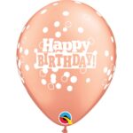 LATEX HAPPY BDAY ROSE GOLD