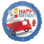 FOIL FIRE DEPT HAPPY BIRTHDAY