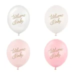 Μπαλόνι Latex “Welcome Baby” 30 εκ. – Ποικιλία Χρωμάτων ( Pink mix )