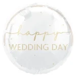 Μπαλόνι Foil " Happy Wedding Day " 18"